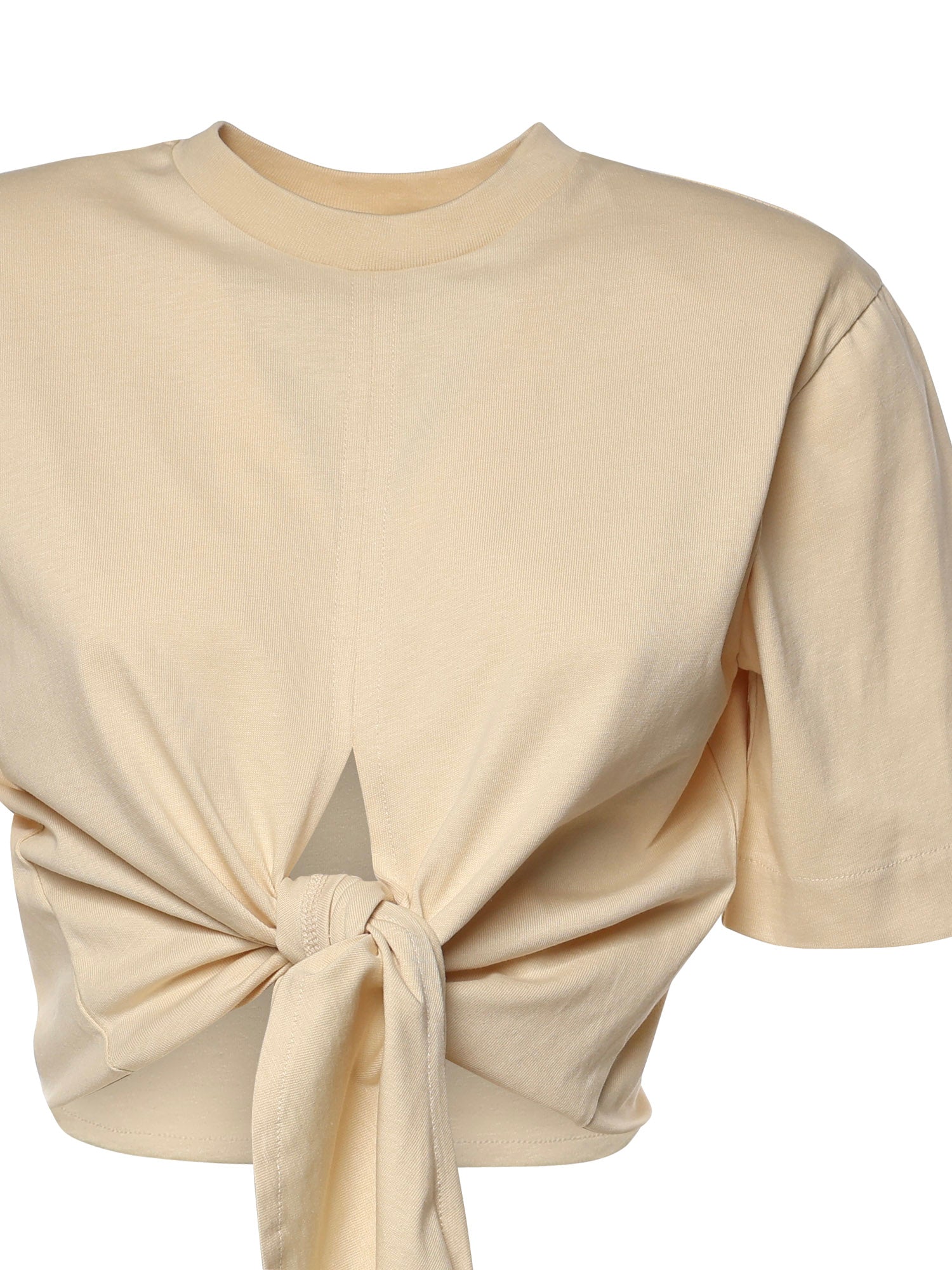 T-shirt cropped in cotone 26SSNTP-0002 NOCCIOLA NINEMINUTES 