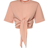 T-shirt cropped in cotone 26SSNTP-0002 POLVERE NINEMINUTES 