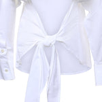 Camicia in popeline di cotone DC5244 BIANCO OTTOD'AME 