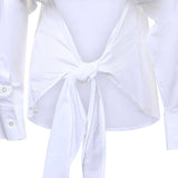 Camicia in popeline di cotone DC5244 BIANCO OTTOD'AME 