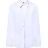 Camicia in popeline di cotone DC5244 BIANCO OTTOD'AME 