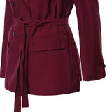 Blazer doppiopetto in misto cotone DG6197 MERLOT OTTOD'AME 