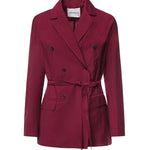 Blazer doppiopetto in misto cotone DG6197 MERLOT OTTOD'AME 