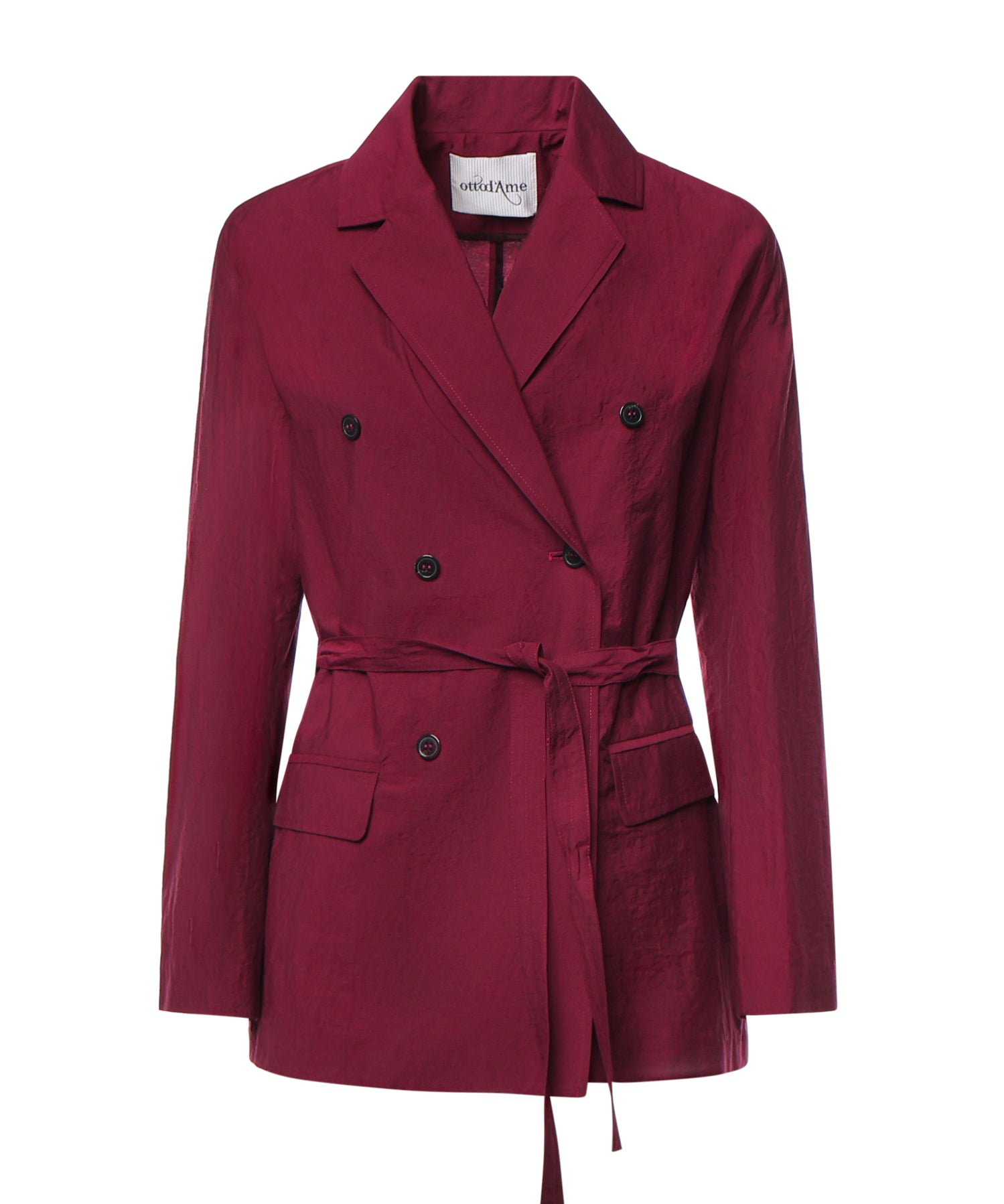 Blazer doppiopetto in misto cotone DG6197 MERLOT OTTOD'AME 