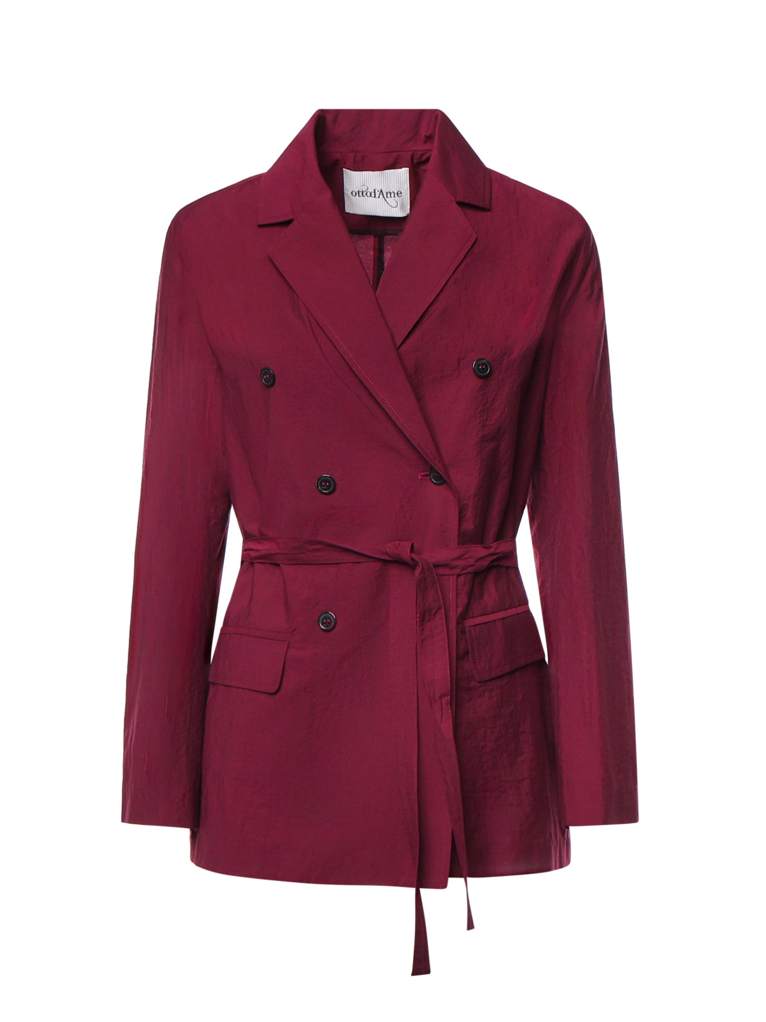 Blazer doppiopetto in misto cotone DG6197 MERLOT OTTOD'AME 