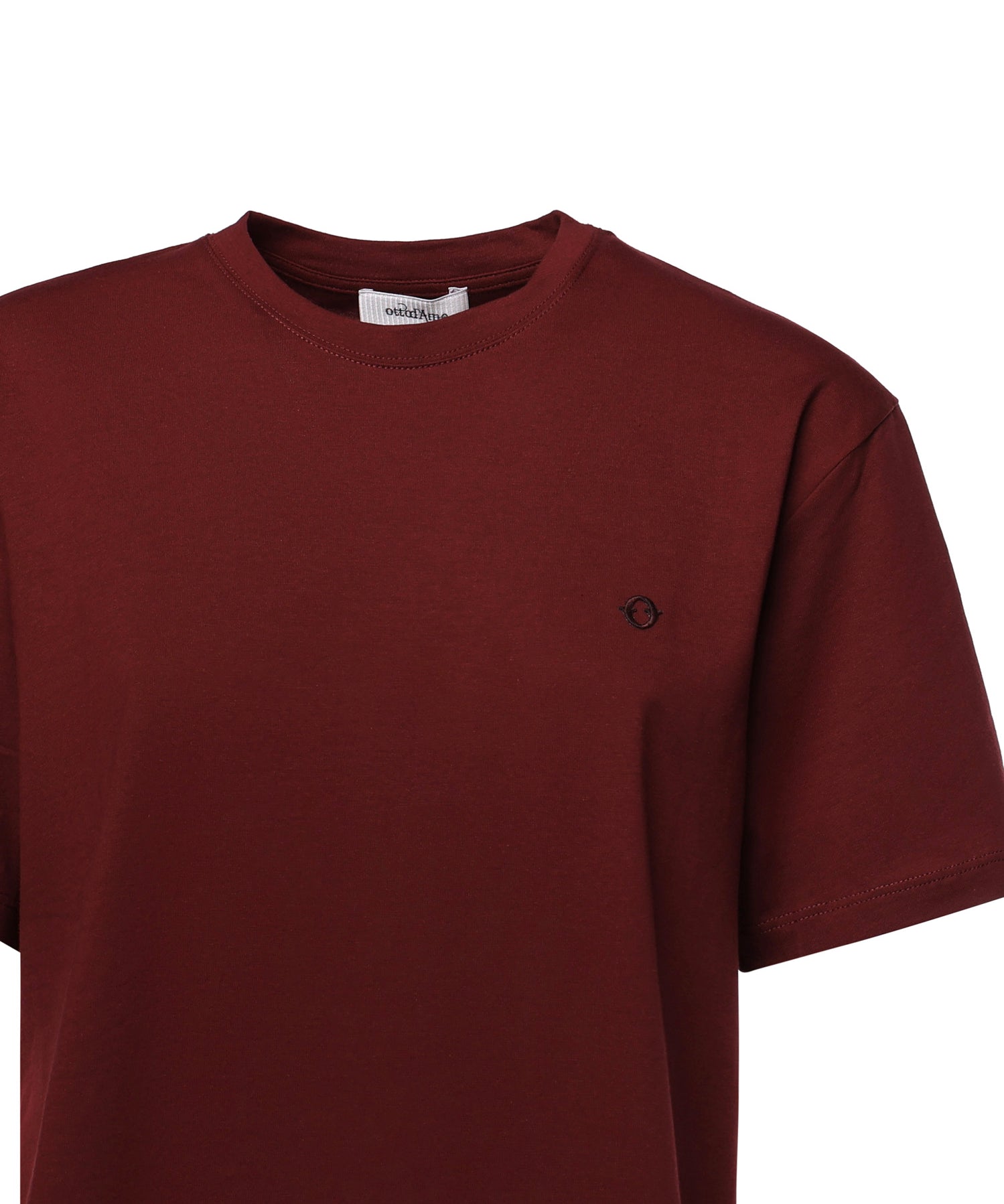 T-shirt in cotone con logo DM8092-2 MERLOT OTTOD'AME 