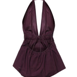 Top in popeline di cotone DT9261 BORGOGNA OTTOD'AME 