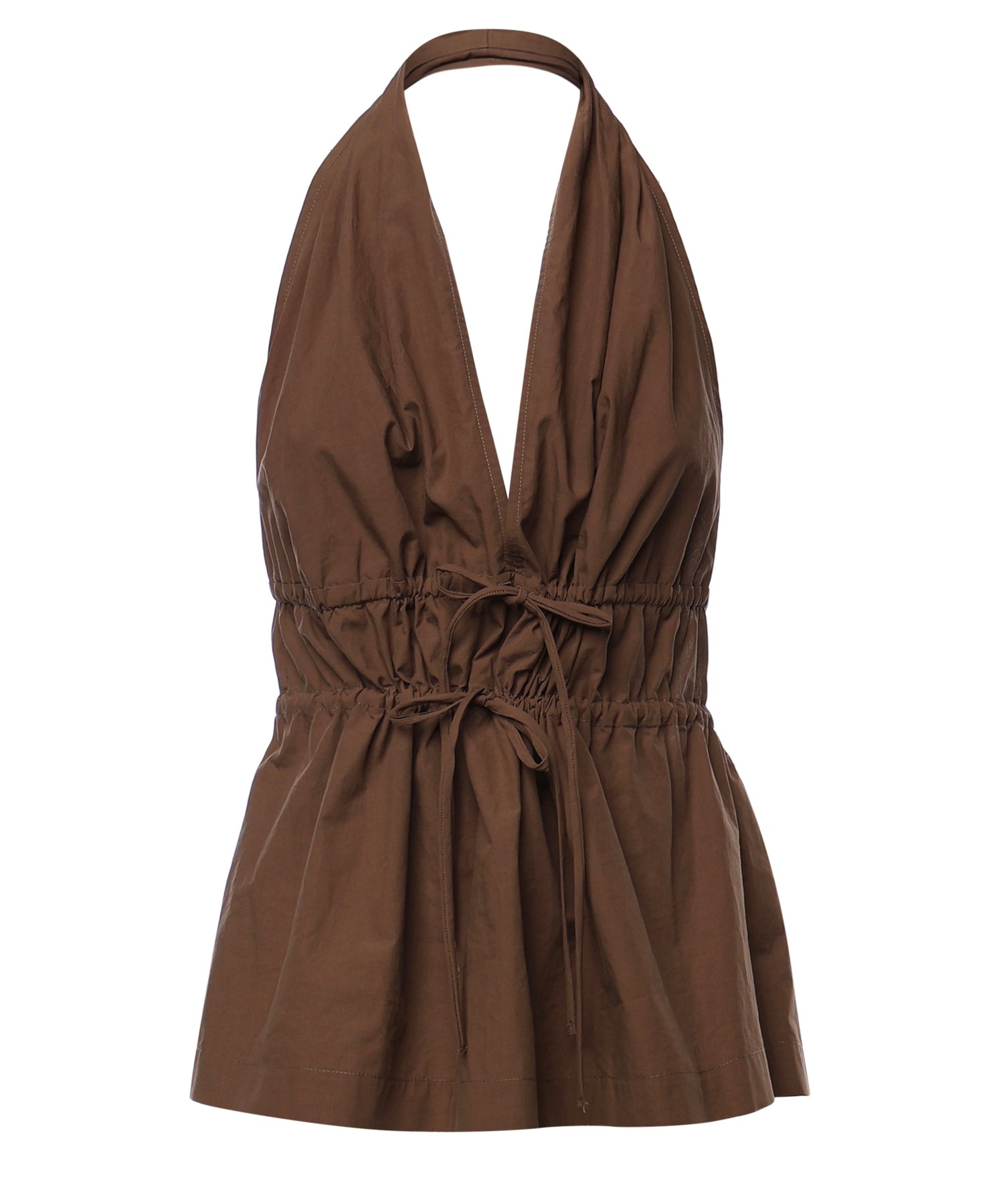 Top in popeline di cotone DT9261 CIOCCOLATA OTTOD'AME 