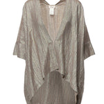 Kimono gessato in viscosa e lino TC5265 VAR.UNICA OTTOD'AME 