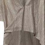 Kimono gessato in viscosa e lino TC5265 VAR.UNICA OTTOD'AME 