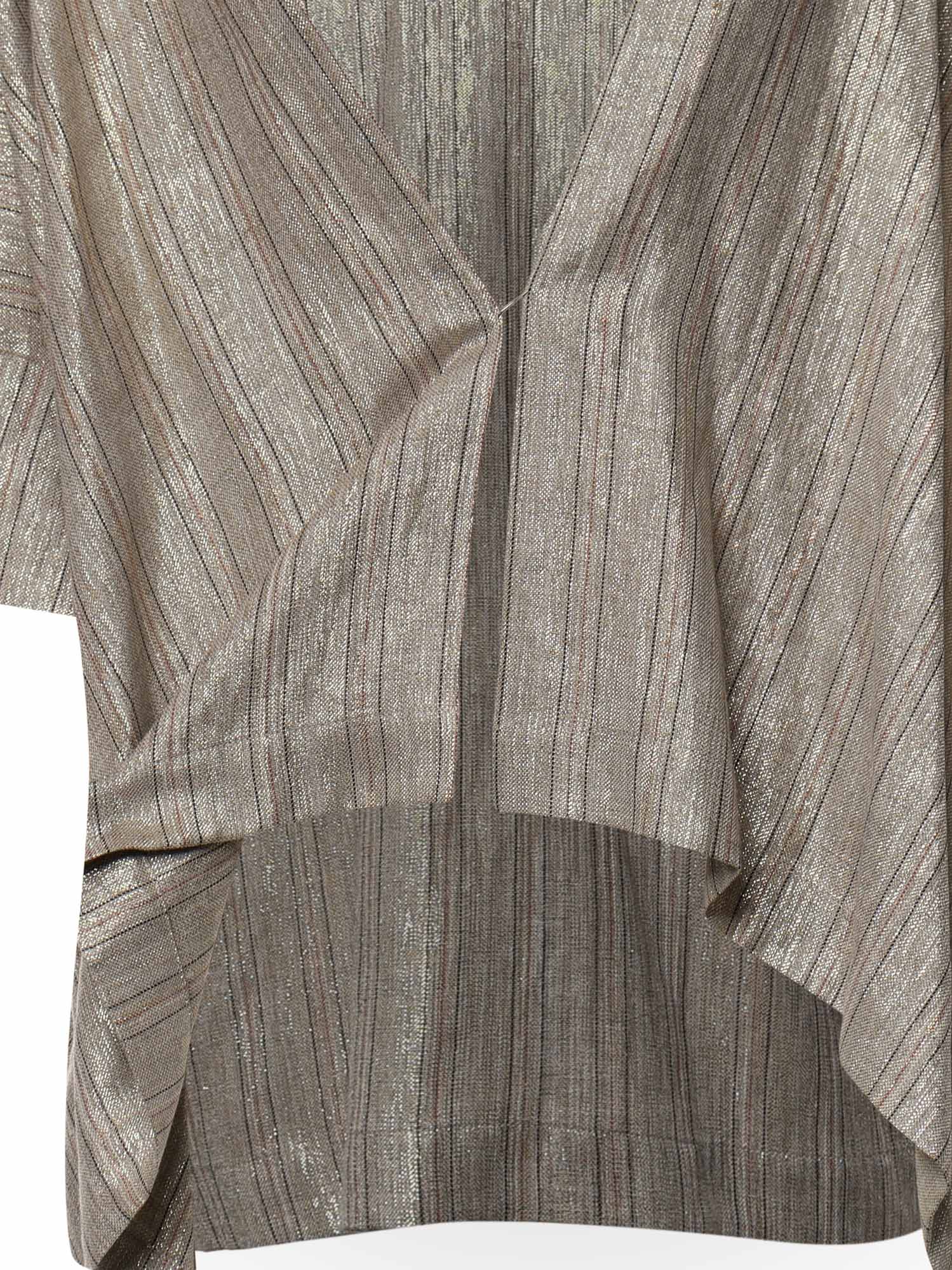 Kimono gessato in viscosa e lino TC5265 VAR.UNICA OTTOD'AME 