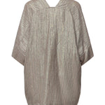 Kimono gessato in viscosa e lino TC5265 VAR.UNICA OTTOD'AME 