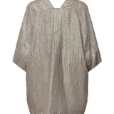 Kimono gessato in viscosa e lino TC5265 VAR.UNICA OTTOD'AME 