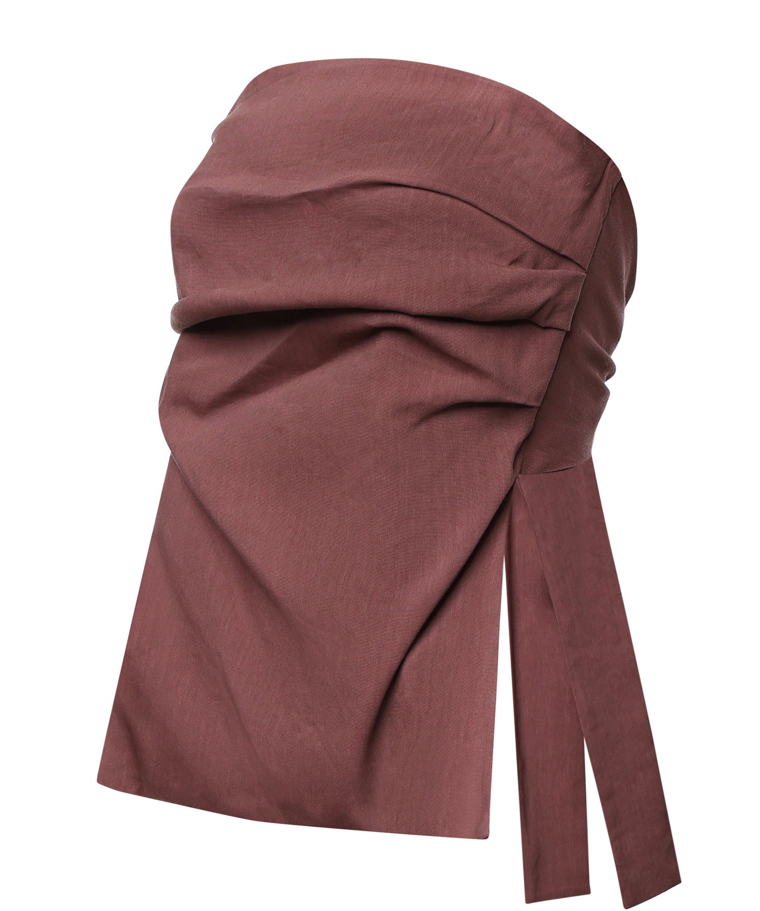 Top a fascia in misto lino TT9259 BLUSH OTTOD'AME 