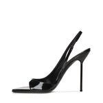 Slingback Lidia in vernice PX1950 XVN01PATENT BLACK PARIS TEXAS 