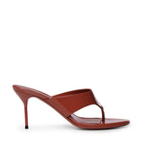 Mule infradito in pelle verniciata PX1951 XVN01PATENT BLACK PARIS TEXAS 
