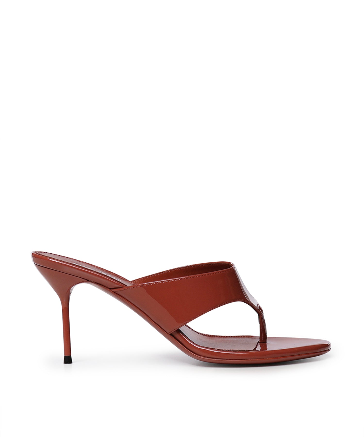 Mule infradito in pelle verniciata PX1951 XVN01PATENT BLACK PARIS TEXAS 