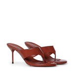 Mule infradito in pelle verniciata PX1951 XVN01PATENT BLACK PARIS TEXAS 