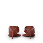 Mule infradito in pelle verniciata PX1951 XVN01PATENT BLACK PARIS TEXAS 