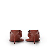 Mule infradito in pelle verniciata PX1951 XVN01PATENT BLACK PARIS TEXAS 