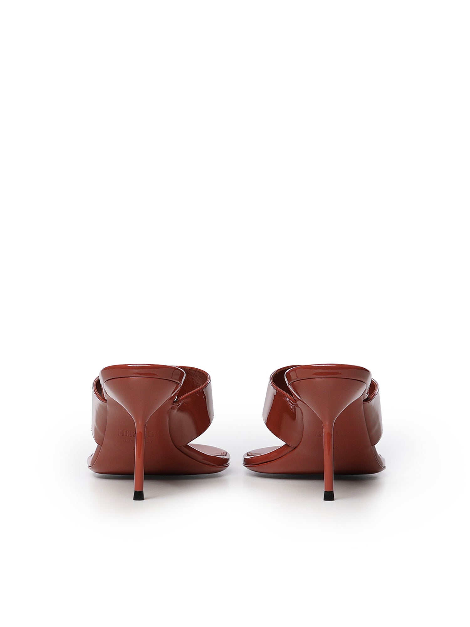 Mule infradito in pelle verniciata PX1951 XVN01PATENT BLACK PARIS TEXAS 