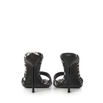 Mules Lidia con stampa zebrata PX836 XPTCVWHITE ZEBRA PARIS TEXAS 