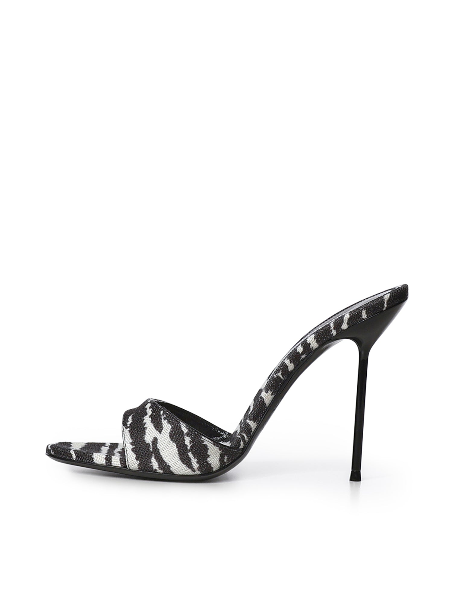 Mules Lidia con stampa zebrata PX836 XPTCVWHITE ZEBRA PARIS TEXAS 