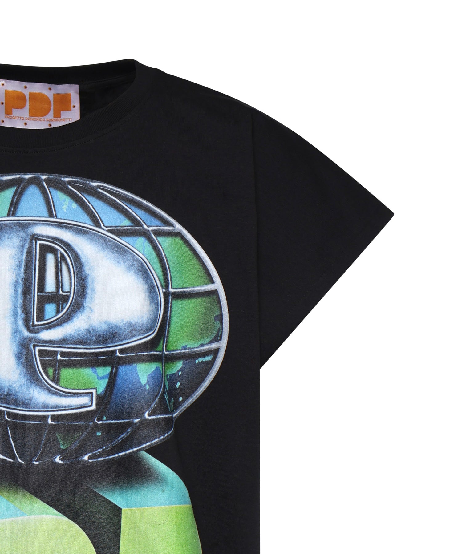 T-shirt Skinny Barti Pdf World in cotone DFM54033TJ112WORLD  PDF CHANNEL 