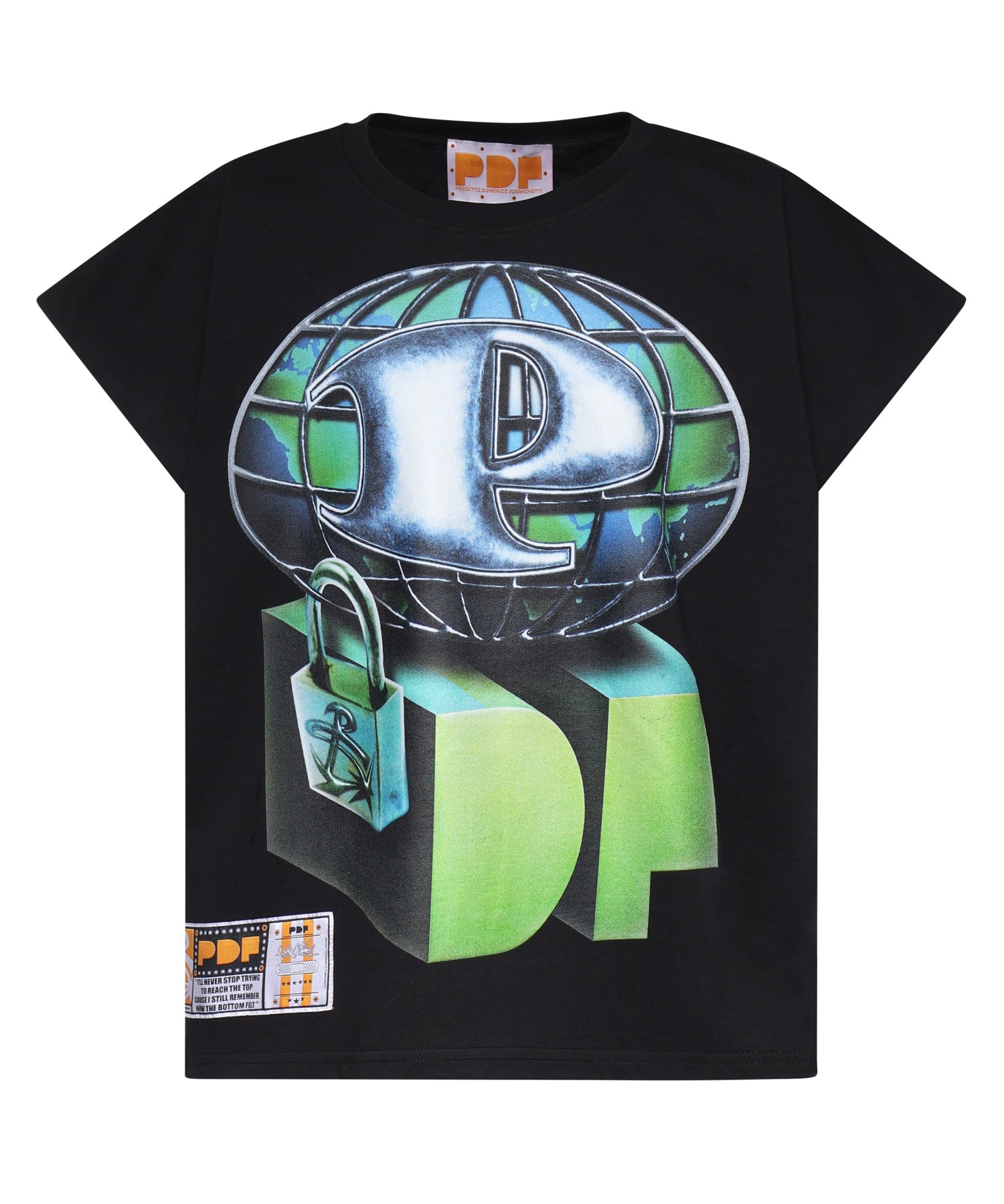 T-shirt Skinny Barti Pdf World in cotone DFM54033TJ112WORLD  PDF CHANNEL 