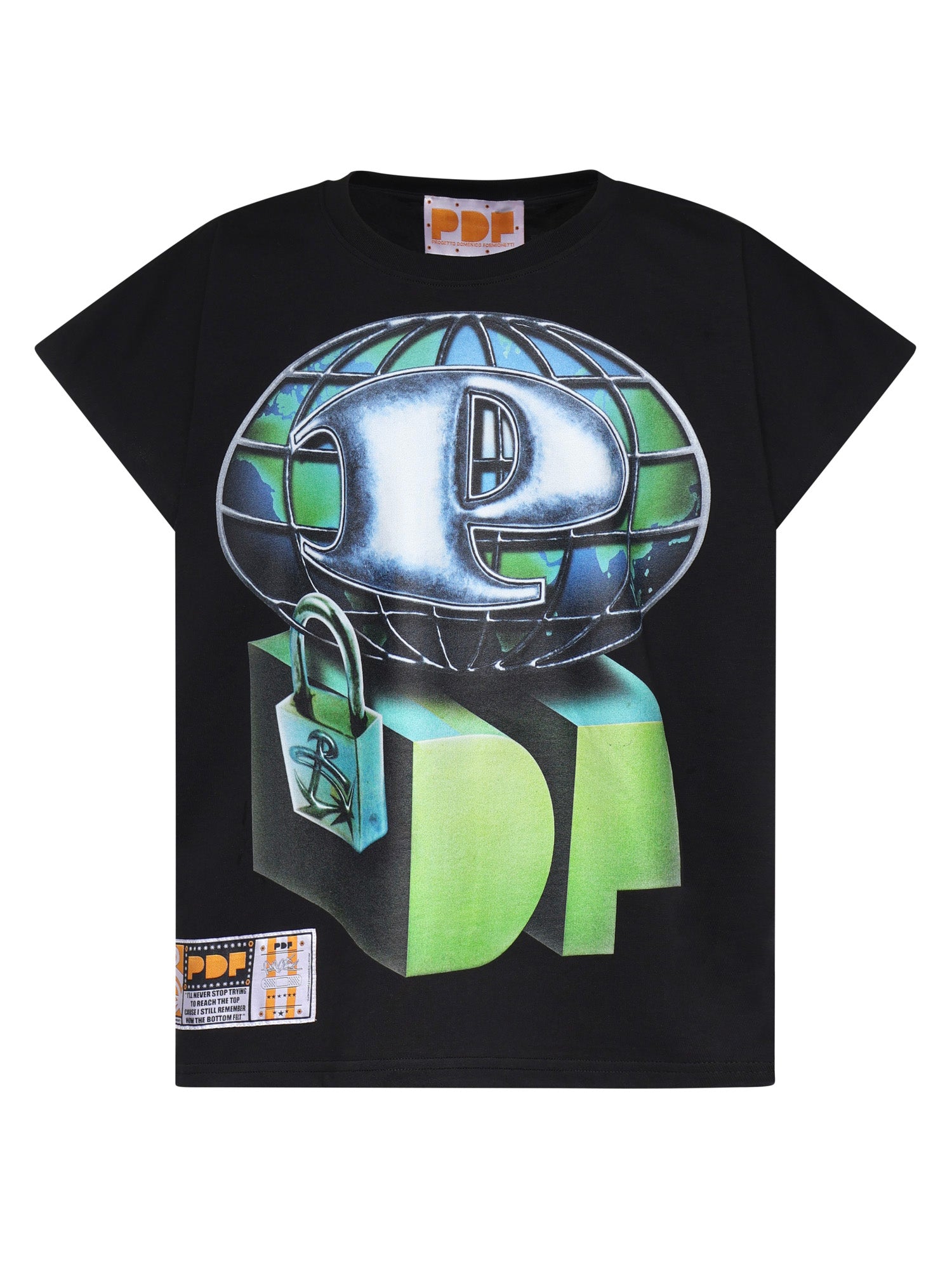 T-shirt Skinny Barti Pdf World in cotone DFM54033TJ112WORLD  PDF CHANNEL 
