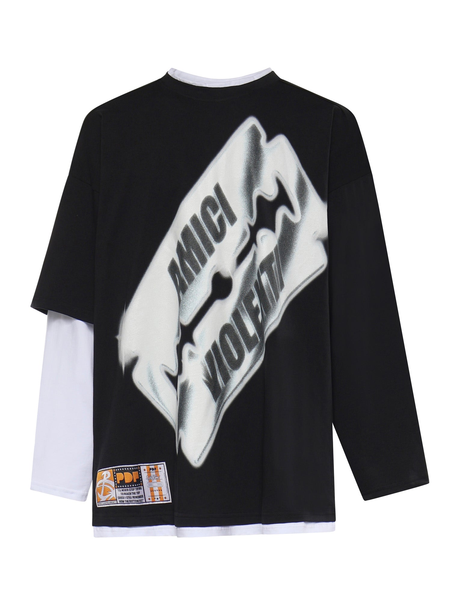 T-shirt a maniche lunghe con stampa DFM54039TJ101 BLADE PDF CHANNEL 