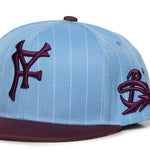 Cappello da baseball a righe DFM58031C0001PX BLU/PURP PDF CHANNEL 