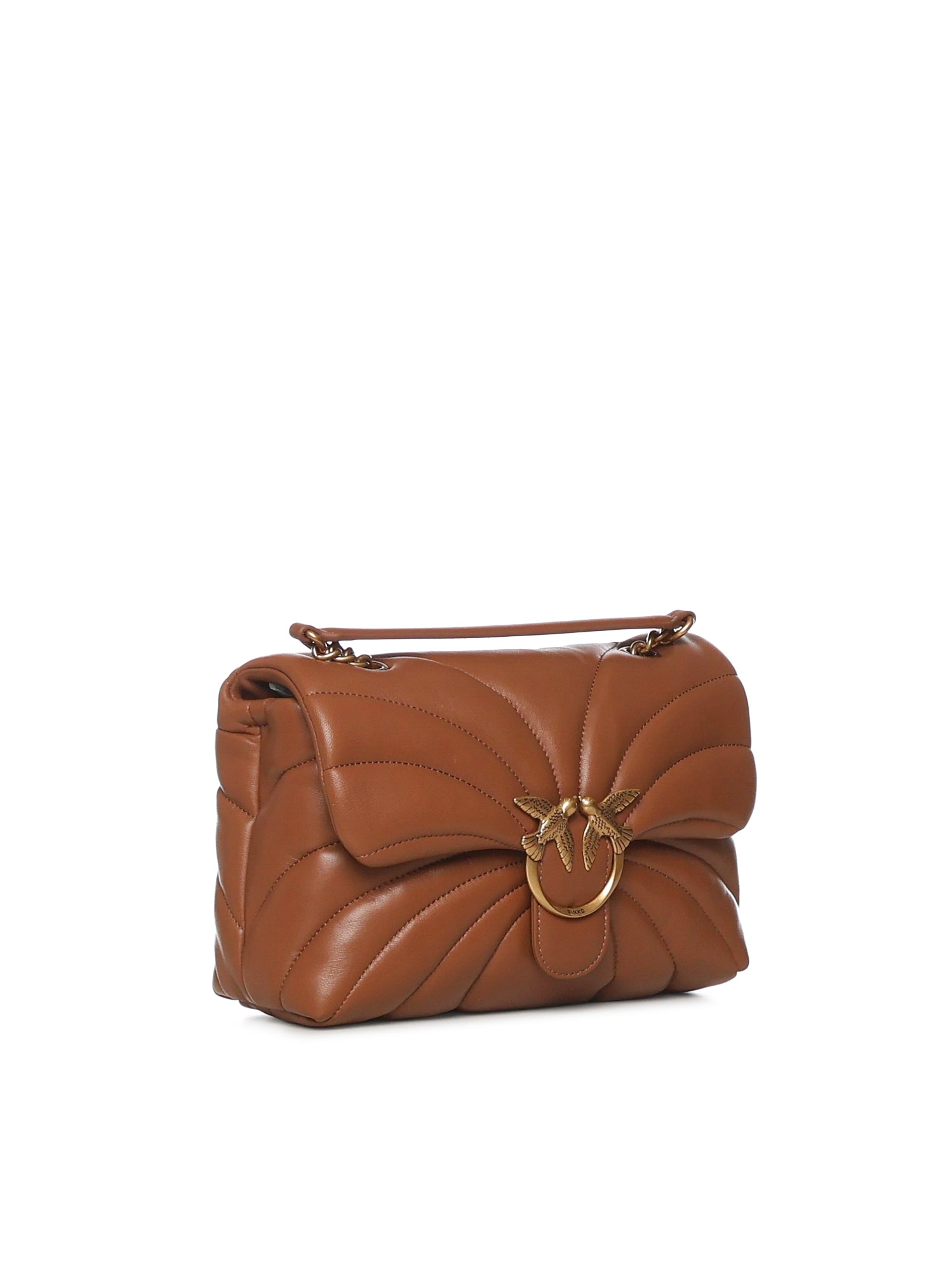 Borsa a tracolla grande Love Bag Puff trapunta farfalla 100038 A1EXL17Q PINKO 