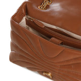 Borsa a tracolla grande Love Bag Puff trapunta farfalla 100038 A1EXL17Q PINKO 