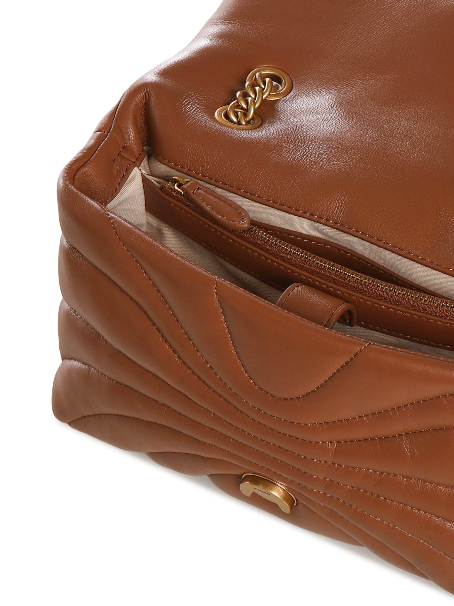 Borsa a tracolla grande Love Bag Puff trapunta farfalla 100038 A1EXL17Q PINKO 
