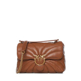 Borsa a tracolla grande Love Bag Puff trapunta farfalla 100038 A1EXL17Q PINKO 