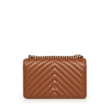 Borsa piccola a tracolla Love Bag One Chevron in pelle 100074 A0GKL17Q PINKO 