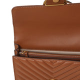 Borsa piccola a tracolla Love Bag One Chevron in pelle 100074 A0GKL17Q PINKO 