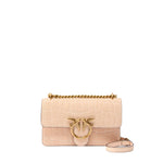 Borsa a tracolla Mini Love Bag One in pelle stampa coccodrillo 100074 A2YWA28Q PINKO 