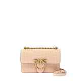 Borsa a tracolla Mini Love Bag One in pelle stampa coccodrillo 100074 A2YWA28Q PINKO 