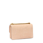 Borsa a tracolla Mini Love Bag One in pelle stampa coccodrillo 100074 A2YWA28Q PINKO 