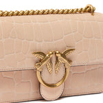 Borsa a tracolla Mini Love Bag One in pelle stampa coccodrillo 100074 A2YWA28Q PINKO 