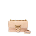 Borsa a tracolla Mini Love Bag One in pelle stampa coccodrillo 100074 A2YWA28Q PINKO 