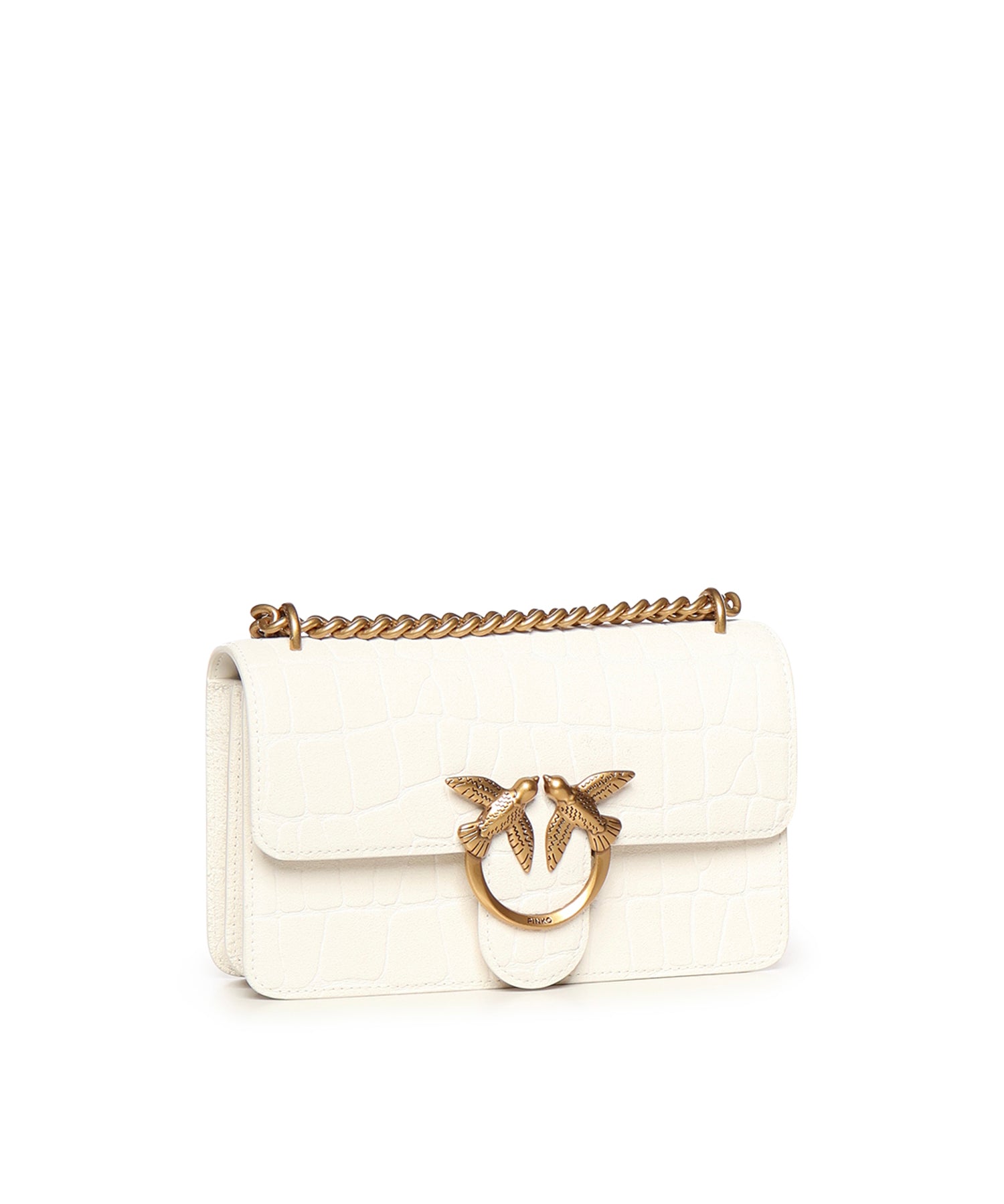 Borsa a tracolla Mini Love Bag One in pelle stampa coccodrillo 100074 A2YWZ15Q PINKO 