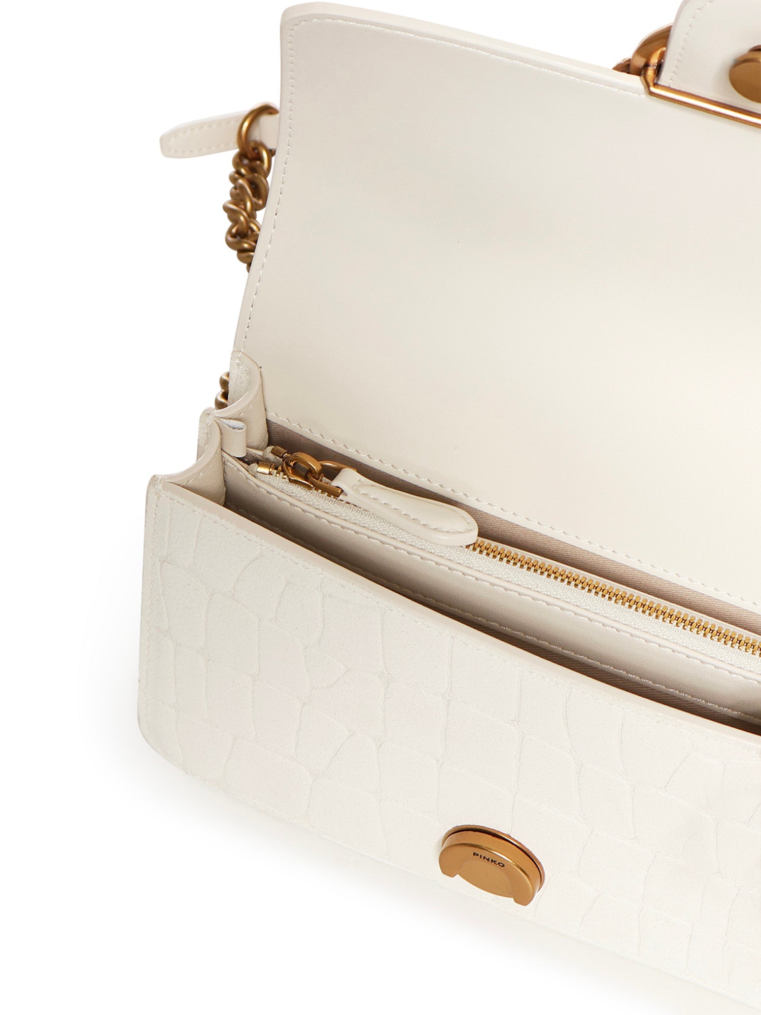 Borsa a tracolla Mini Love Bag One in pelle stampa coccodrillo 100074 A2YWZ15Q PINKO 