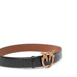 Cintura in pelle con fibbia Love Birds 100120 A31JZL2Q PINKO 