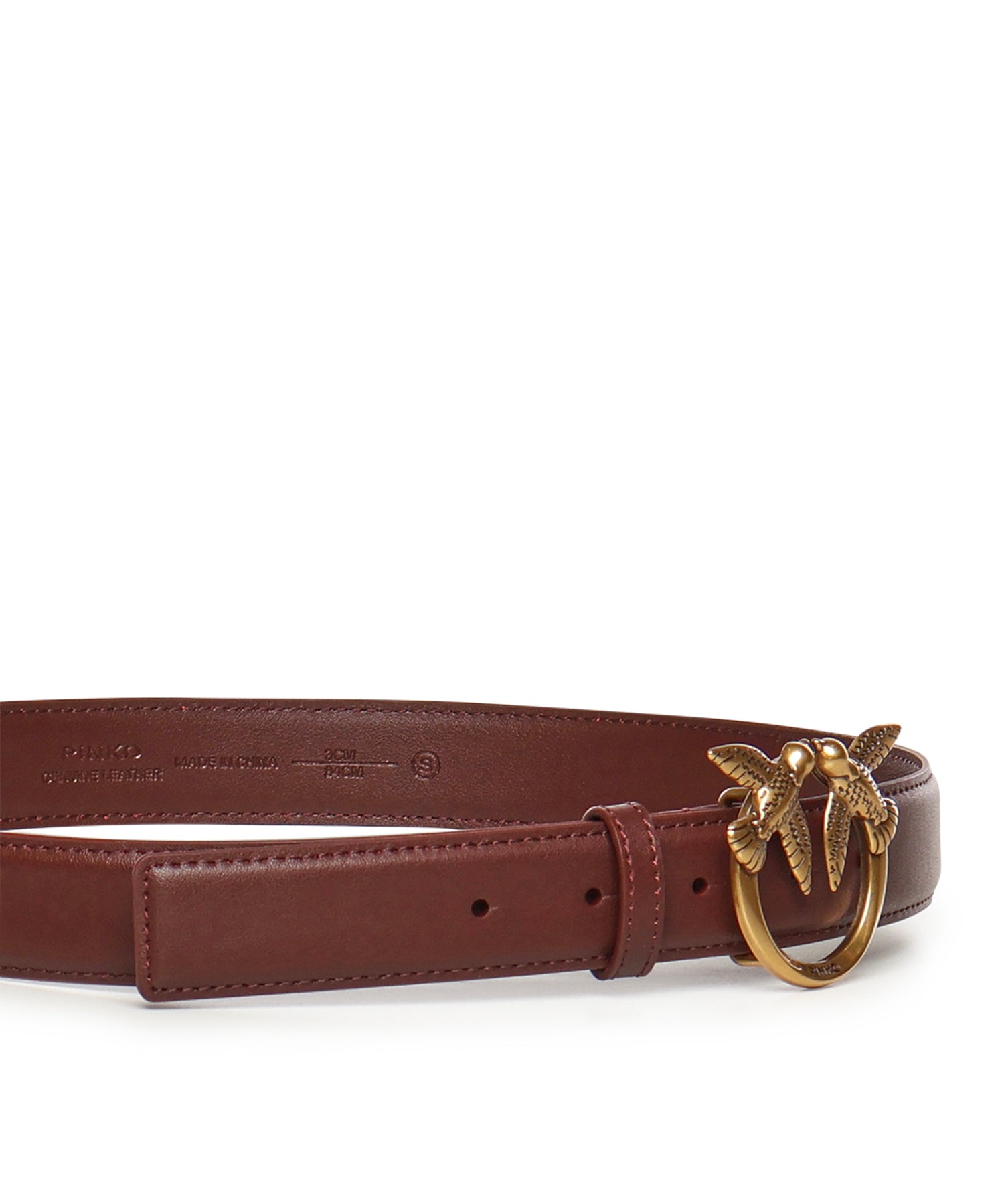 Cintura Love Birds in pelle 100125 A0F1R49Q PINKO 