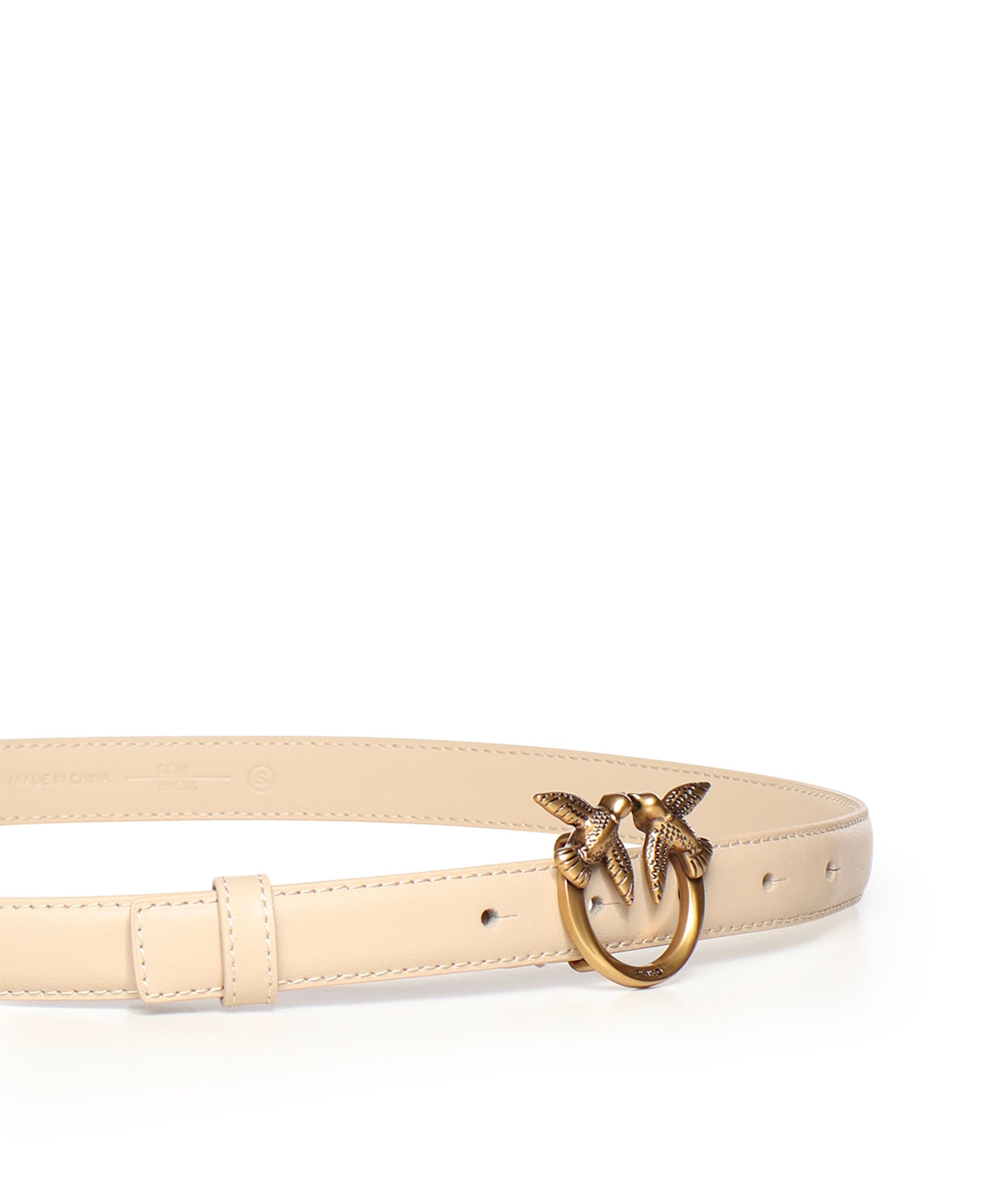 Cintura sottile Love Birds in pelle 100143 A0F1C50Q PINKO 