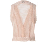 Gilet in pizzo valencienne 100236 A3PJQ35 PINKO 