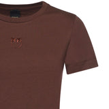T-shirt con logo Love Birds 100355 A339L78 PINKO 